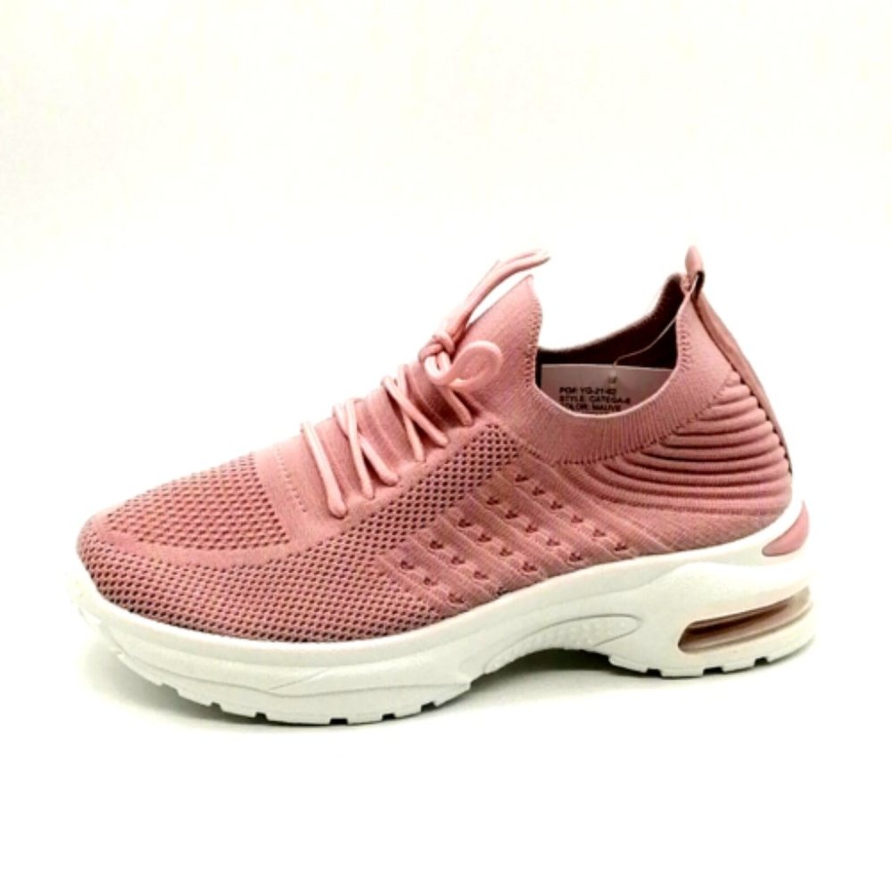 LaSheelah Womens Catega-6 Slip‎ On Running Sneakers Maeve Mesh White Soles 9 NEW